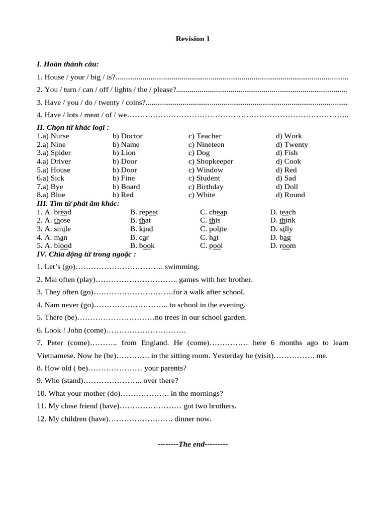 English Grammar Practice Exercises | PDF | Chess Theory | Chess