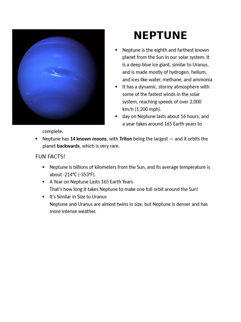 Neptune | PDF
