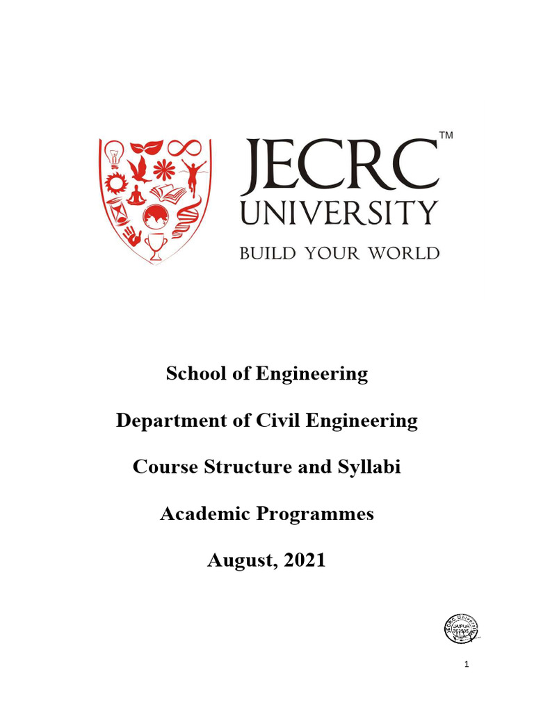 B.Tech Civil Engineering Course Syllabus | PDF | Engineering | Civil ...