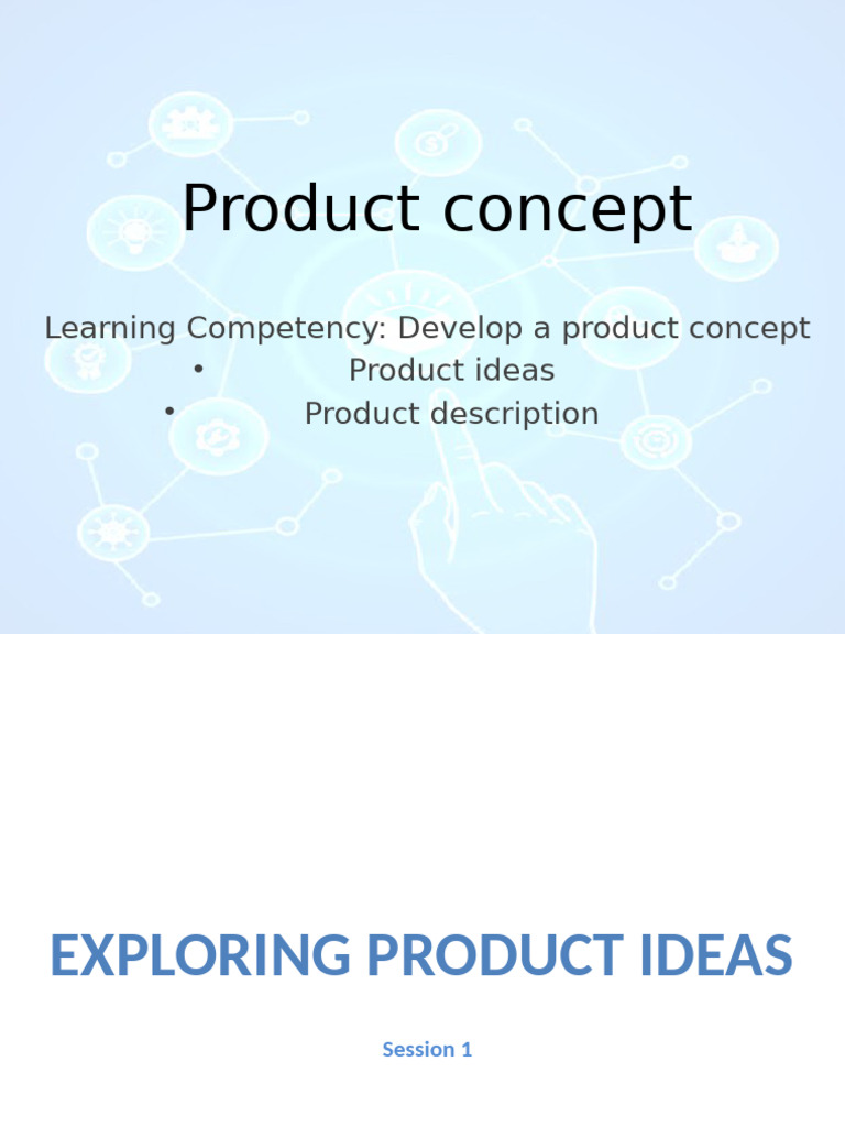 Q1 Week 5 Product Concept 2 | PDF | Entrepreneurship | Thought