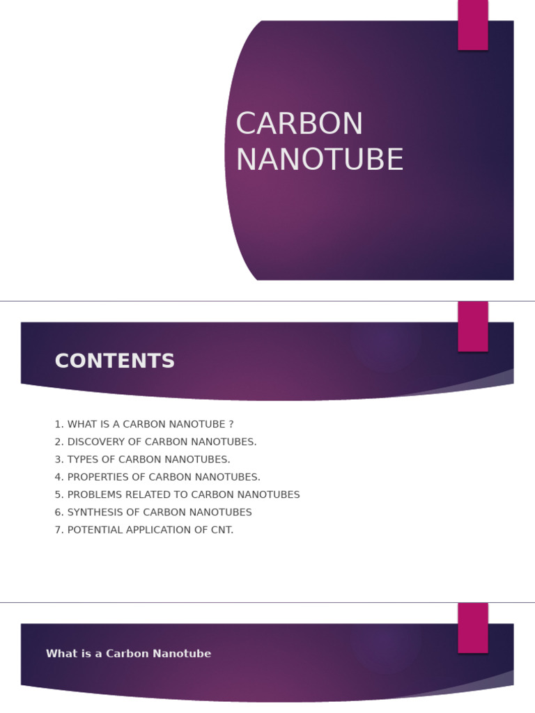 Overview of Carbon Nanotubes | PDF | Carbon Nanotube | Carbon