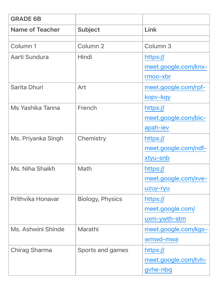 6B Online Lecture Links | PDF