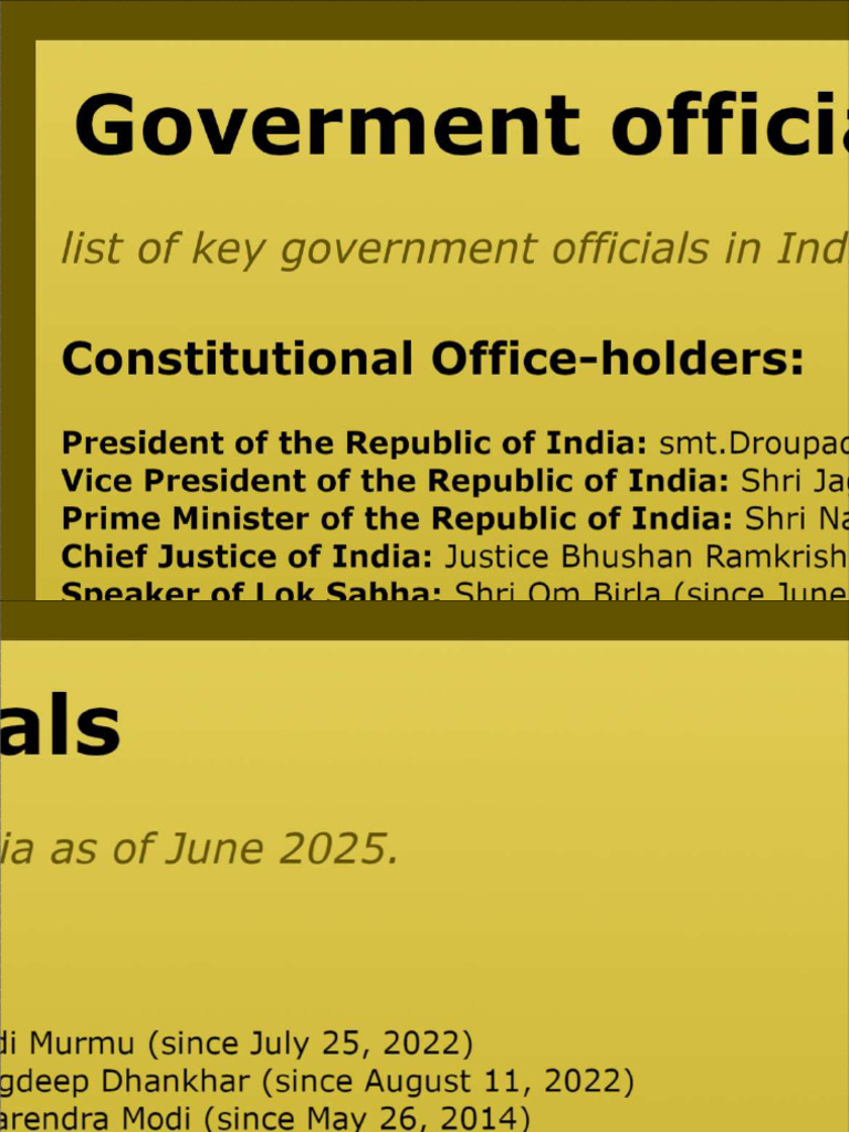 Goverment Officials Project Chart PDF | PDF