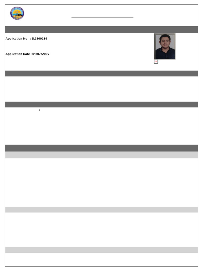 PEC Application Form Details | PDF | Educational Stages | Educational ...