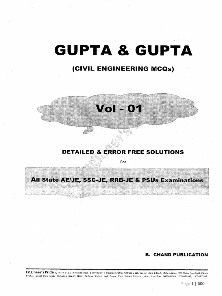 Gupta Solutions 1 | PDF