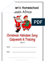 Christmas Alphabet Song, Copywork, DOnnette E Davis, ST Aiden's Homeschool