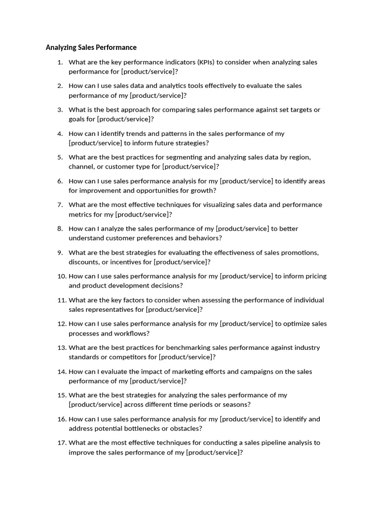 50 Analyzing Sales Performance | PDF | Sales | Performance Indicator