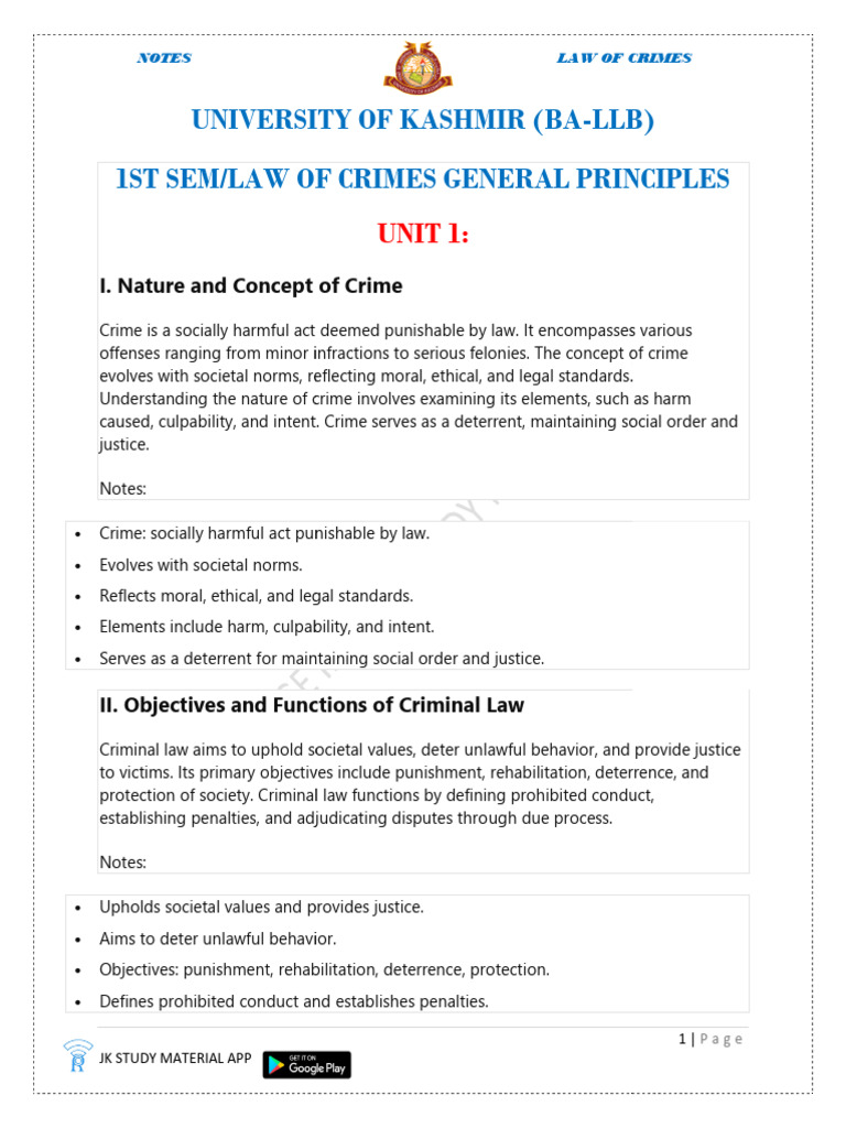 Criminal Law Concepts and Principles | PDF | Crimes | Crime & Violence