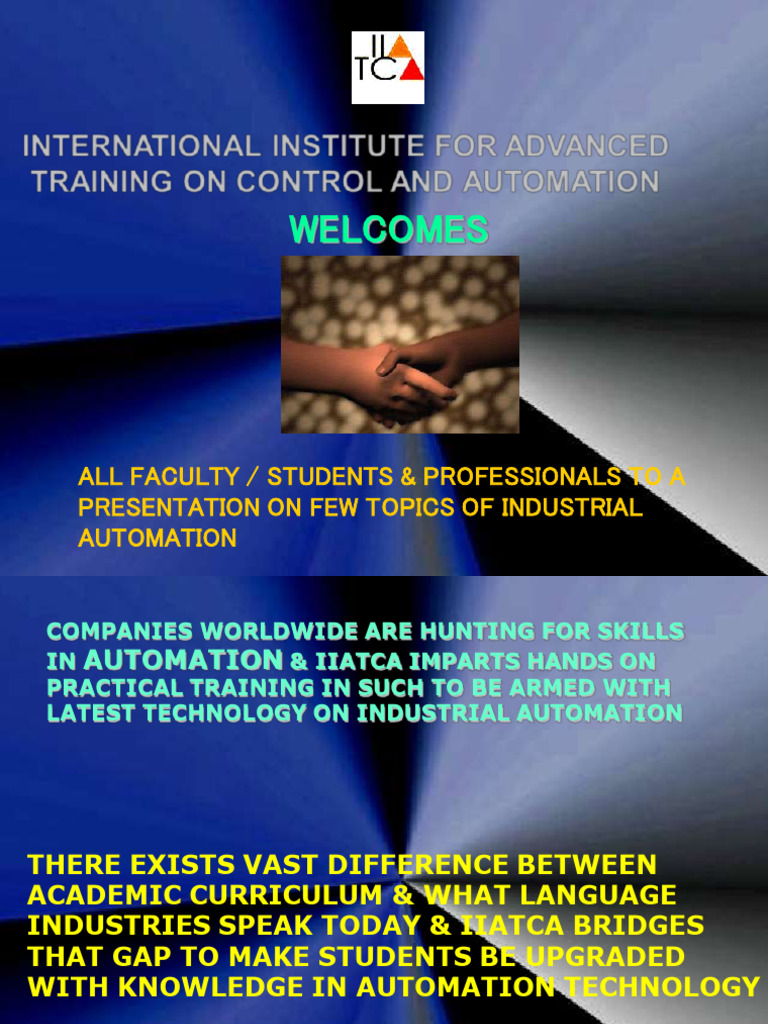 Industrial Automation Training Overview | PDF | Programmable Logic ...