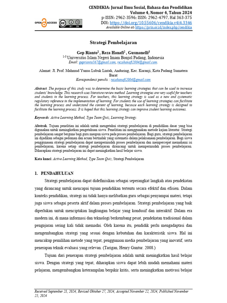 CENDEKIA Vol 4 No 4 Tahun 2024 Hal 363-375 | PDF