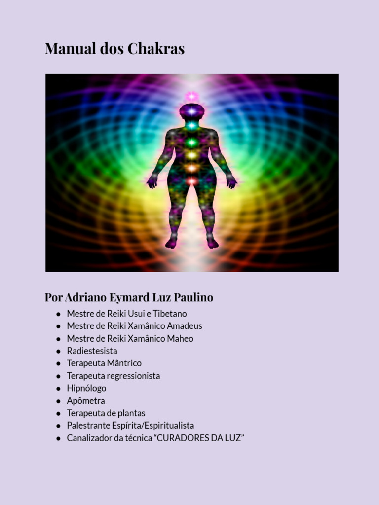 Guia Prático dos Chakras e Suas Funções | PDF | Chacra | Glândula ...