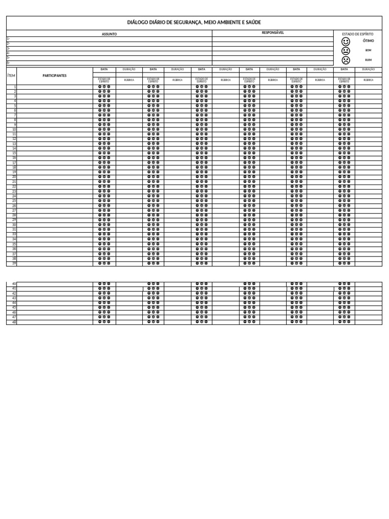 Formulário DDSS: Segurança e Saúde | PDF
