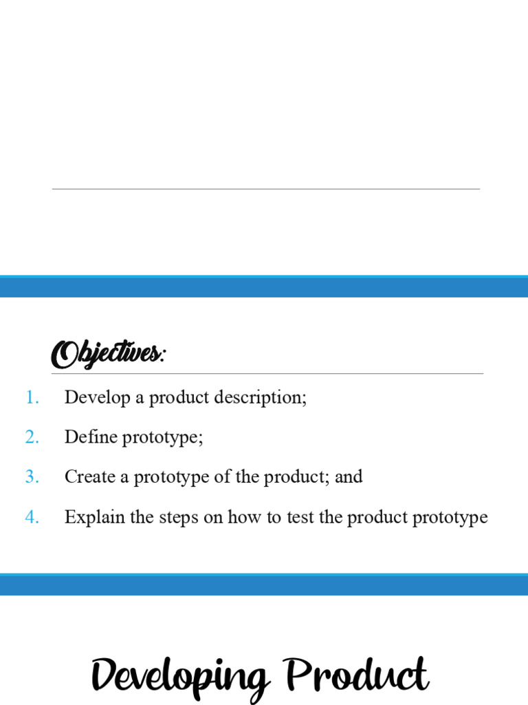 Product Description and Prototype | PDF | Prototype