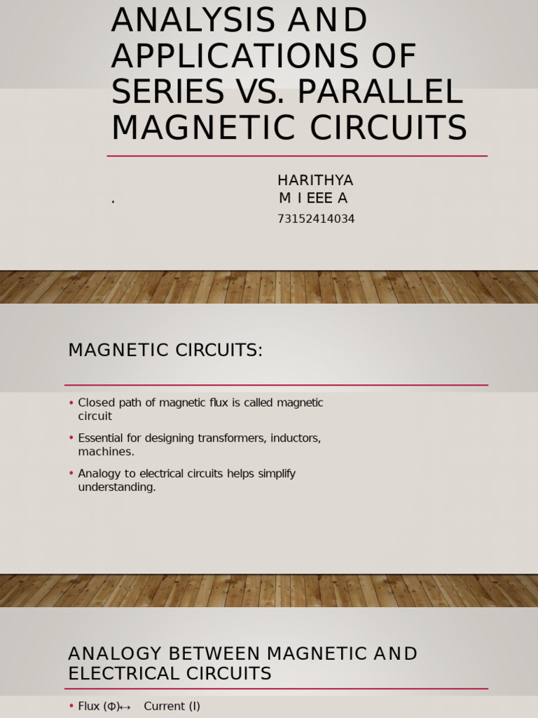 Series vs. Parallel Magnetic Circuits | PDF