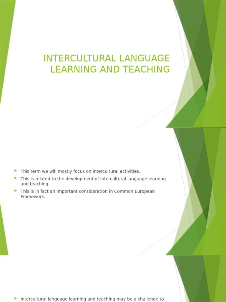 Intercultural Language Learning Insights | PDF | Cross Cultural ...