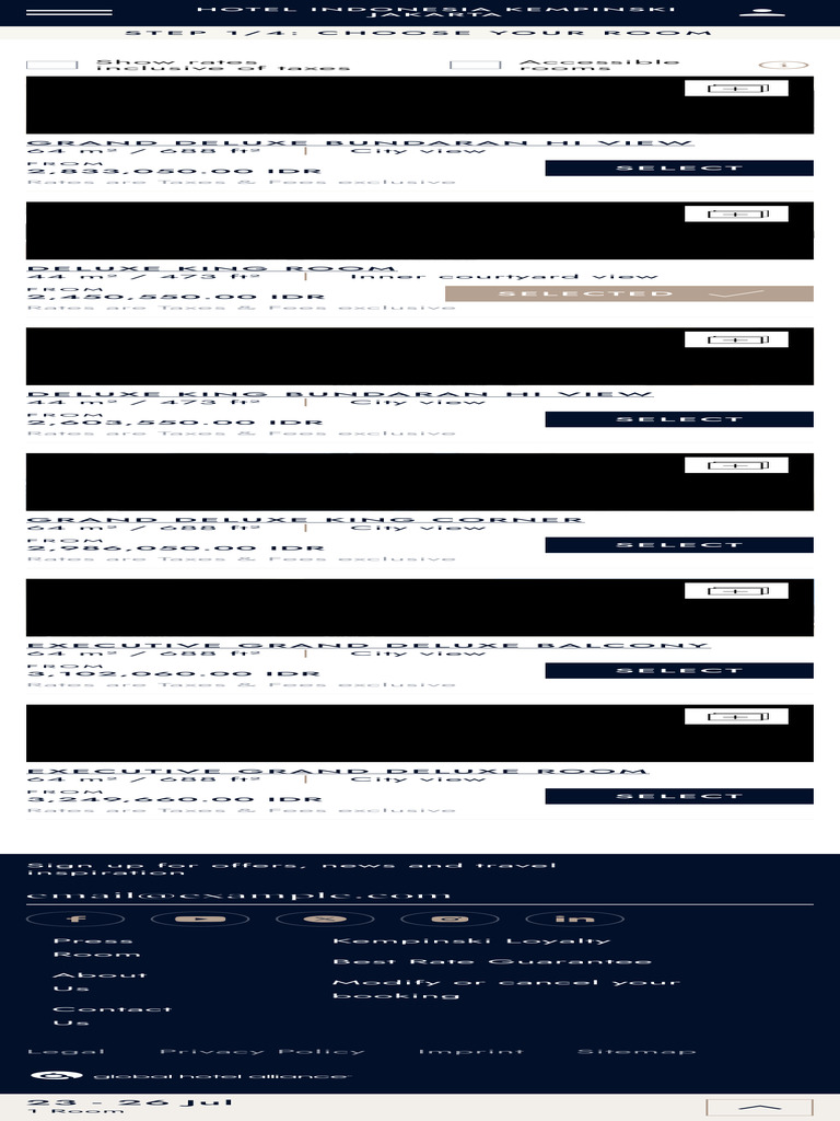 Jakarta Hotel Room Rates & Options | PDF
