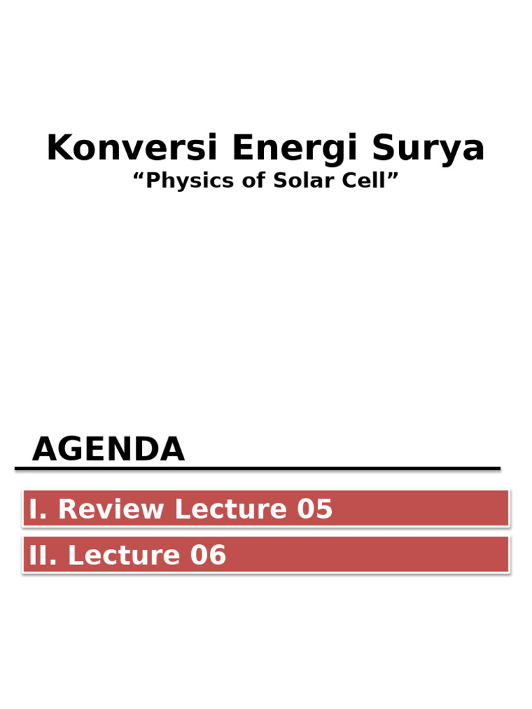 Solar Cell Physics and Efficiency Insights | PDF | Semiconductors | Silicon