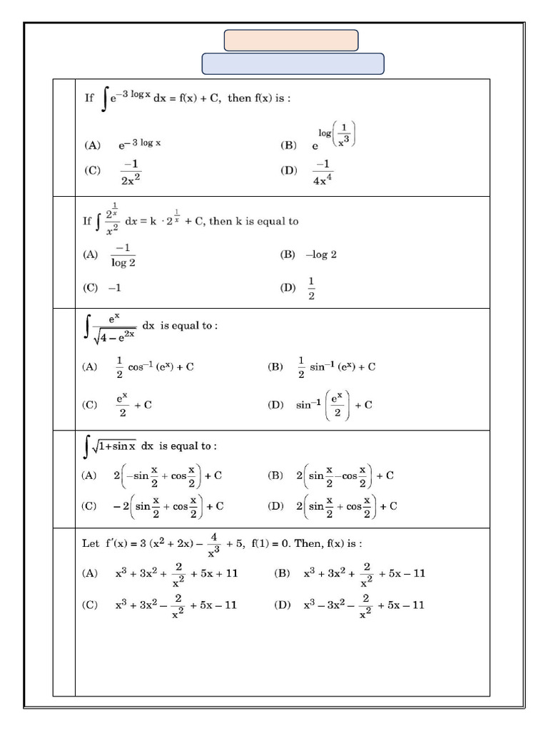 CBSE Class XII Mathematics Questions 2024-25 | PDF | Calculus | Applied ...