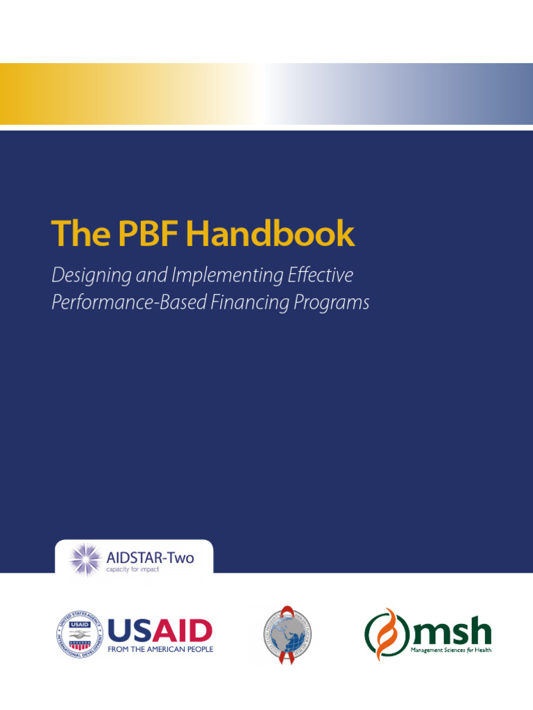 USAID PBF Handbook English Edited 2016 | PDF | President's Emergency ...