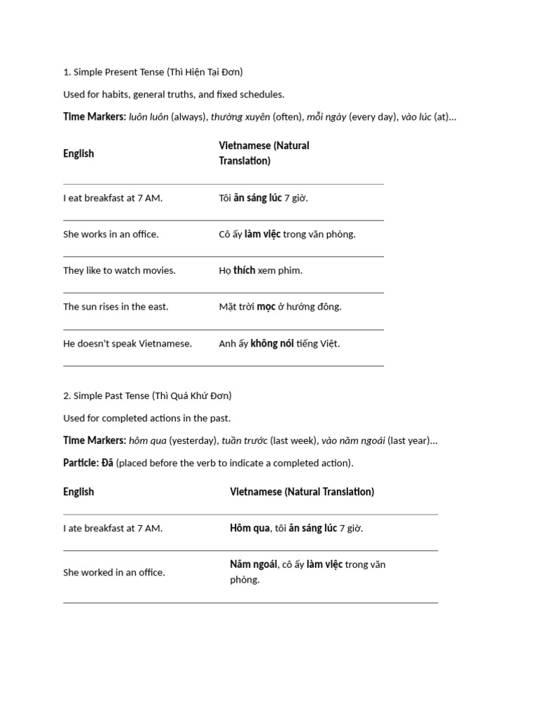 Example Sentences | PDF