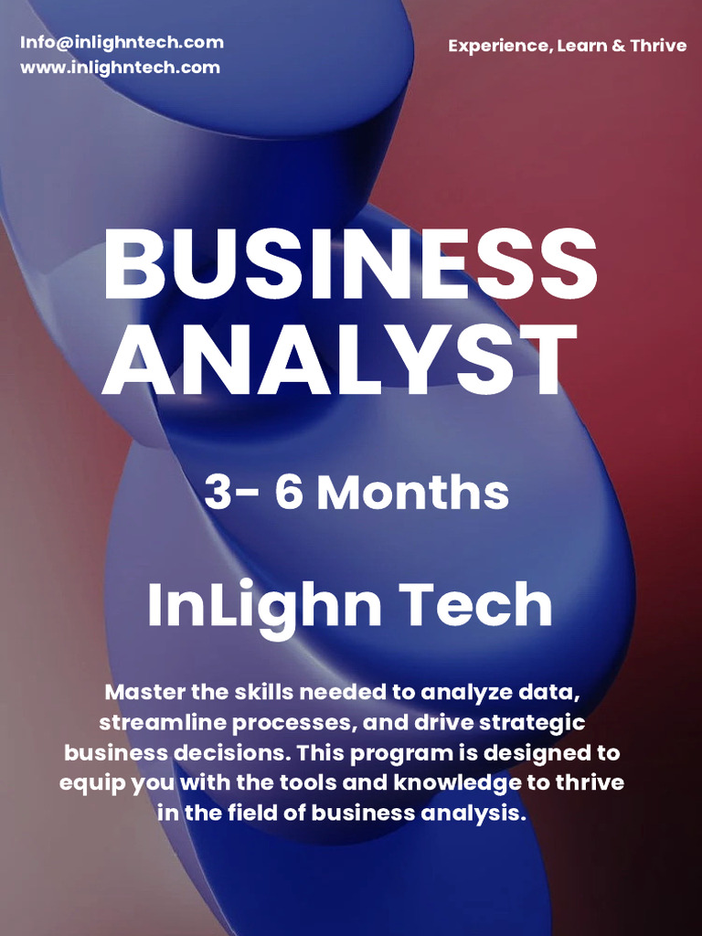 Business Analyst Program Overview | PDF | Business Analysis | Data Analysis