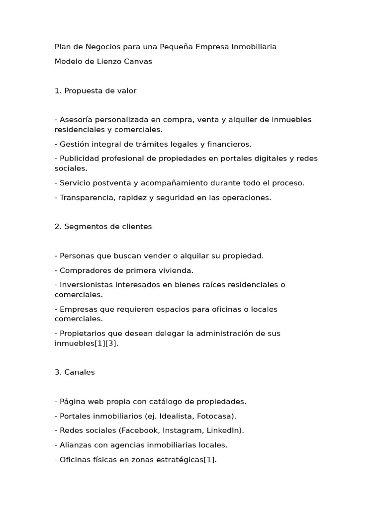 1 - Plan de Negocios | PDF | Plan de negocios | Publicidad digital