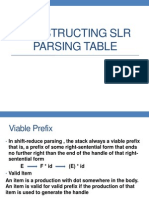 Constructing SLR Parsing Table