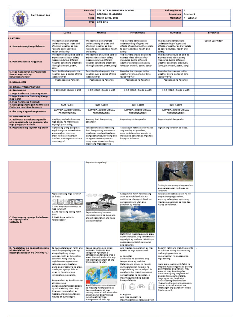 Science 3 - Week 3 | PDF