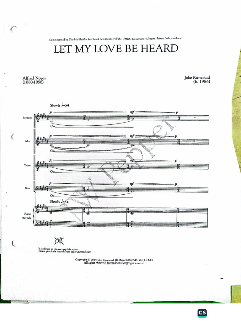 Let My Love Be Heard | PDF