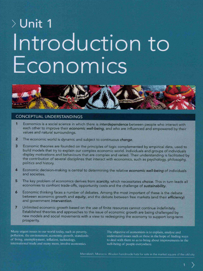 Unit 1 - Introduction To Economics | PDF