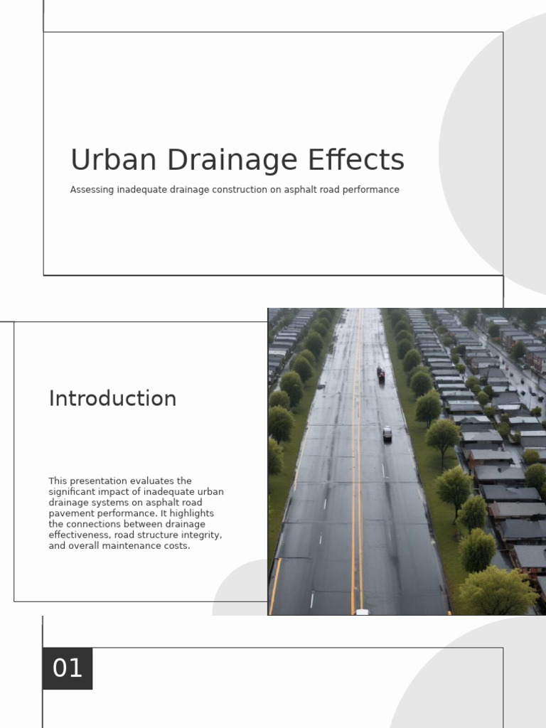 Impact of Urban Drainage on Asphalt Roads | PDF | Road | Road Surface