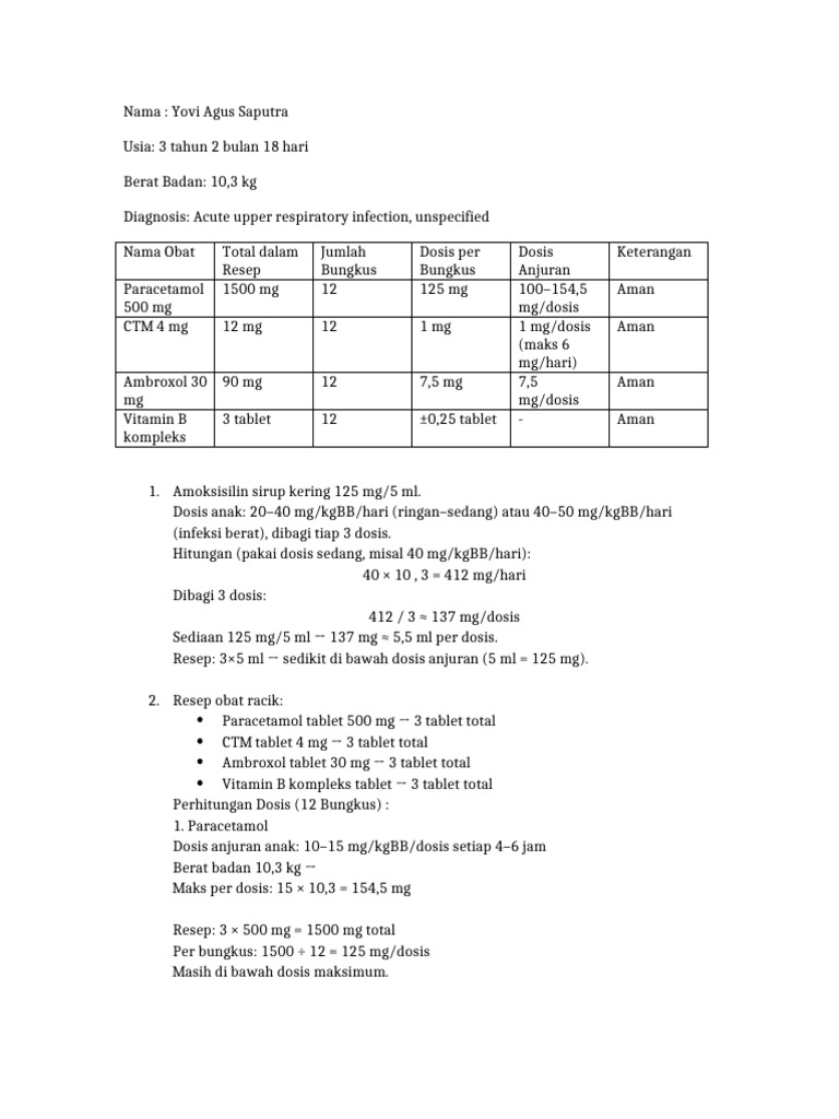 Skrining Resep Racik 12 Bungkus | PDF