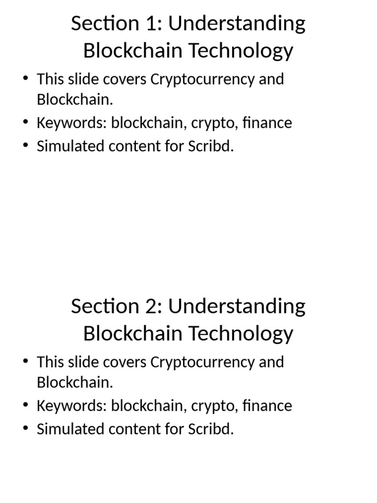 Blockchain and Cryptocurrency Overview | PDF