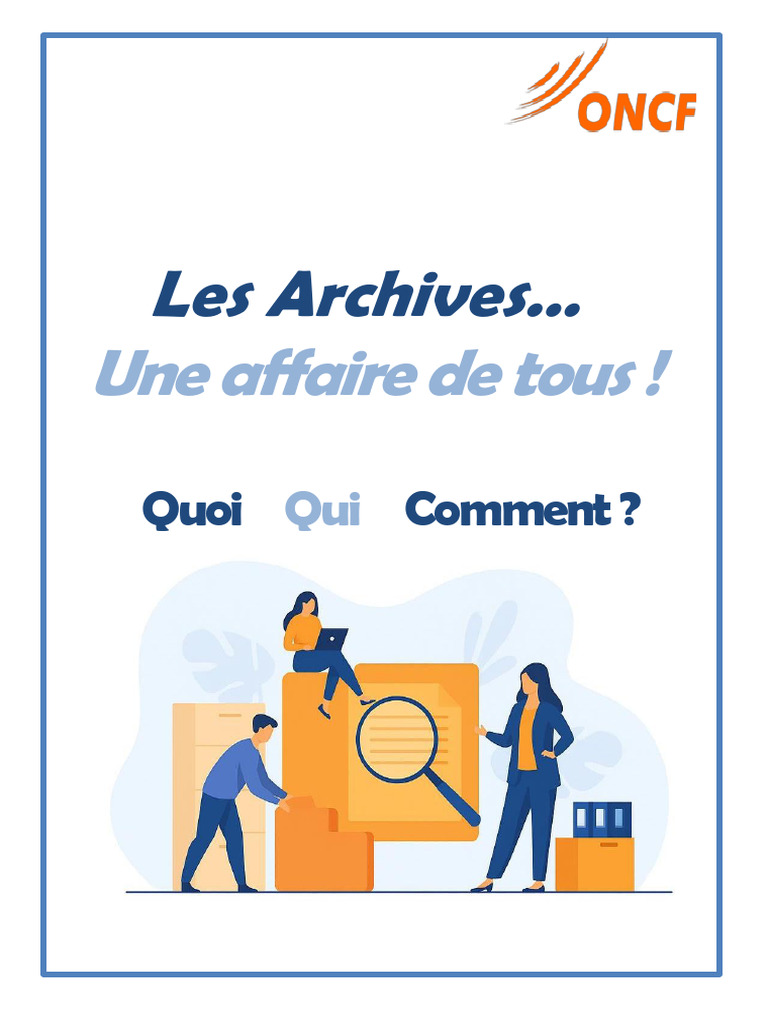 Guide de Gestion des Archives ONCF | PDF | Archives | Informatique
