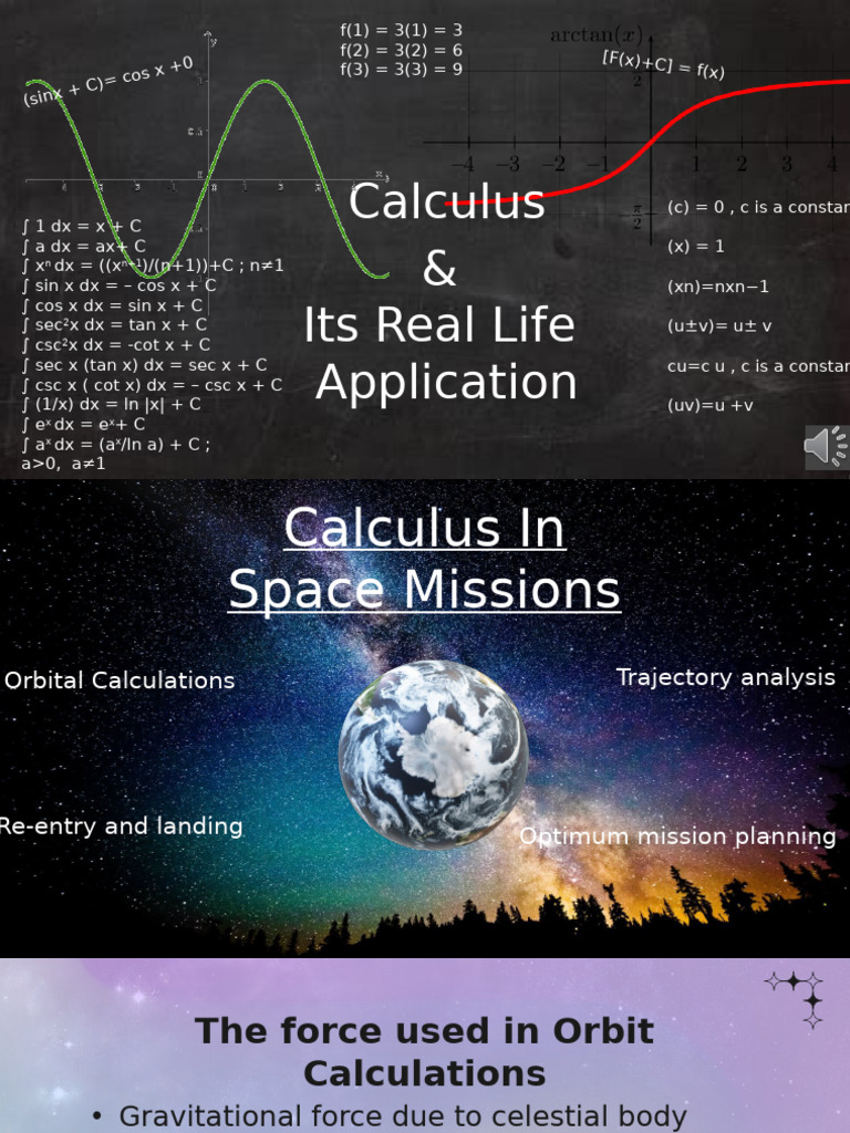 Calculus Applications in Space Missions | PDF | Spacecraft Propulsion ...