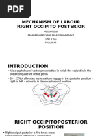Mechanism of Labor in OP Position | PDF | Pelvis | Childbirth