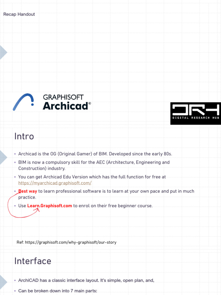 Archicad 29 Interface Overview | PDF | Software | Computing
