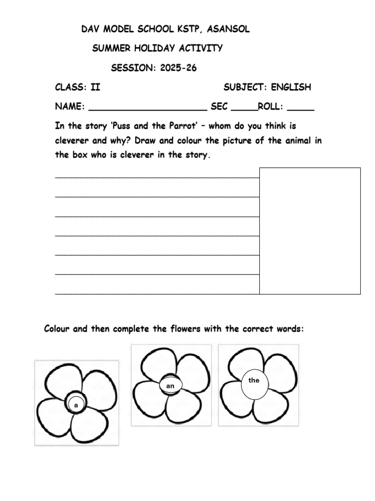 Summer Activities for Class II Students | PDF | Chess Theory | Chess