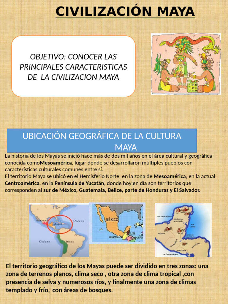 Ubicación Geográfica de la Civilización Maya | PDF | Civilización maya ...