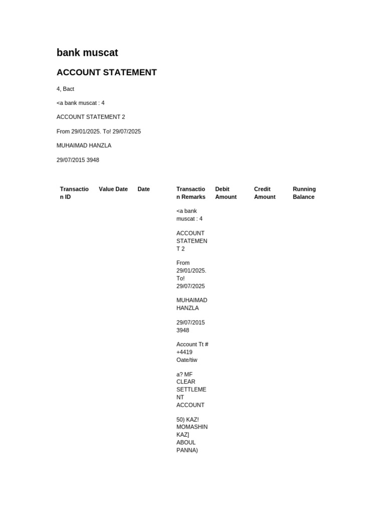 BankStatement Extracted | PDF