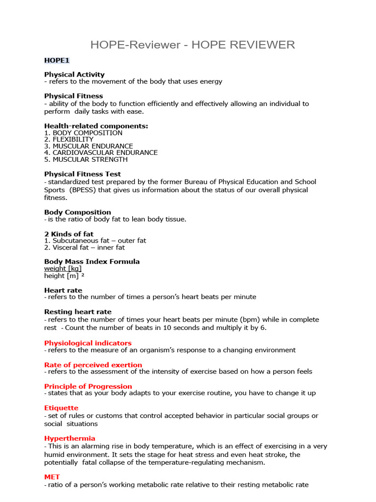 Comprehensive Guide to Physical Fitness | PDF | Physical Fitness ...