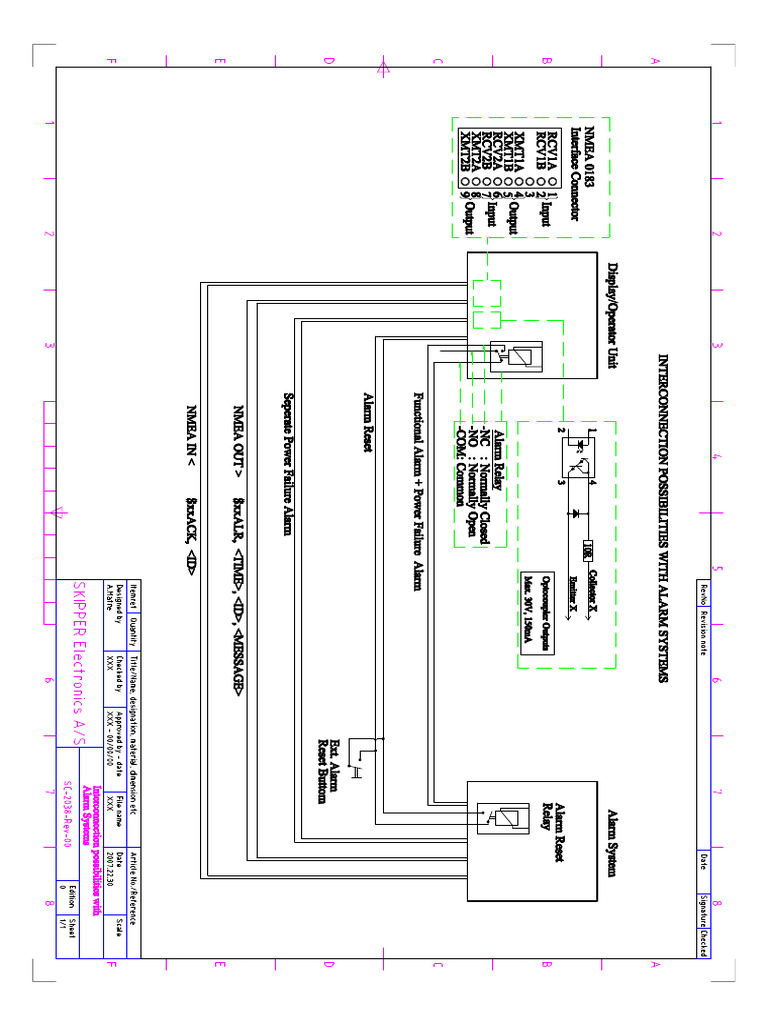 Interconnection Alarm Systems-IsO A3 Title Block | PDF