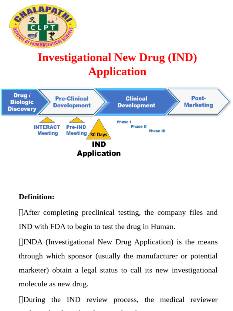 IND Application Overview and Categories | PDF | Clinical Trial | Food ...