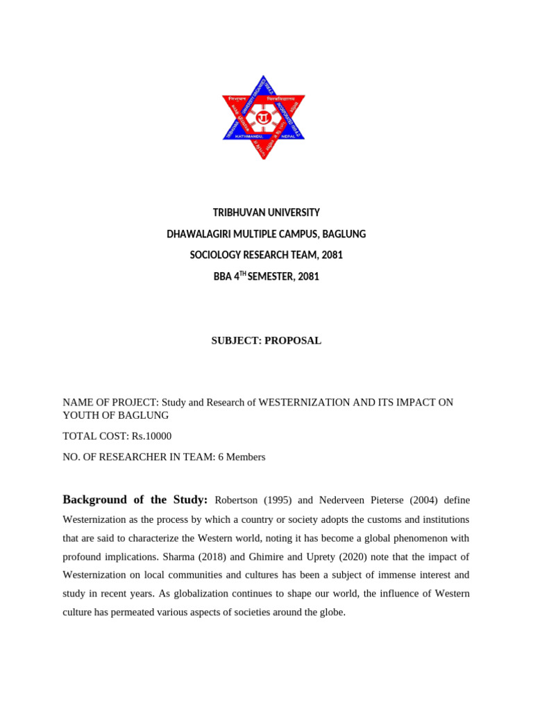 PROPOSAL FOR RESEARCH PAPER Final DESKTOP TRQD9K9 | PDF | Value (Ethics ...