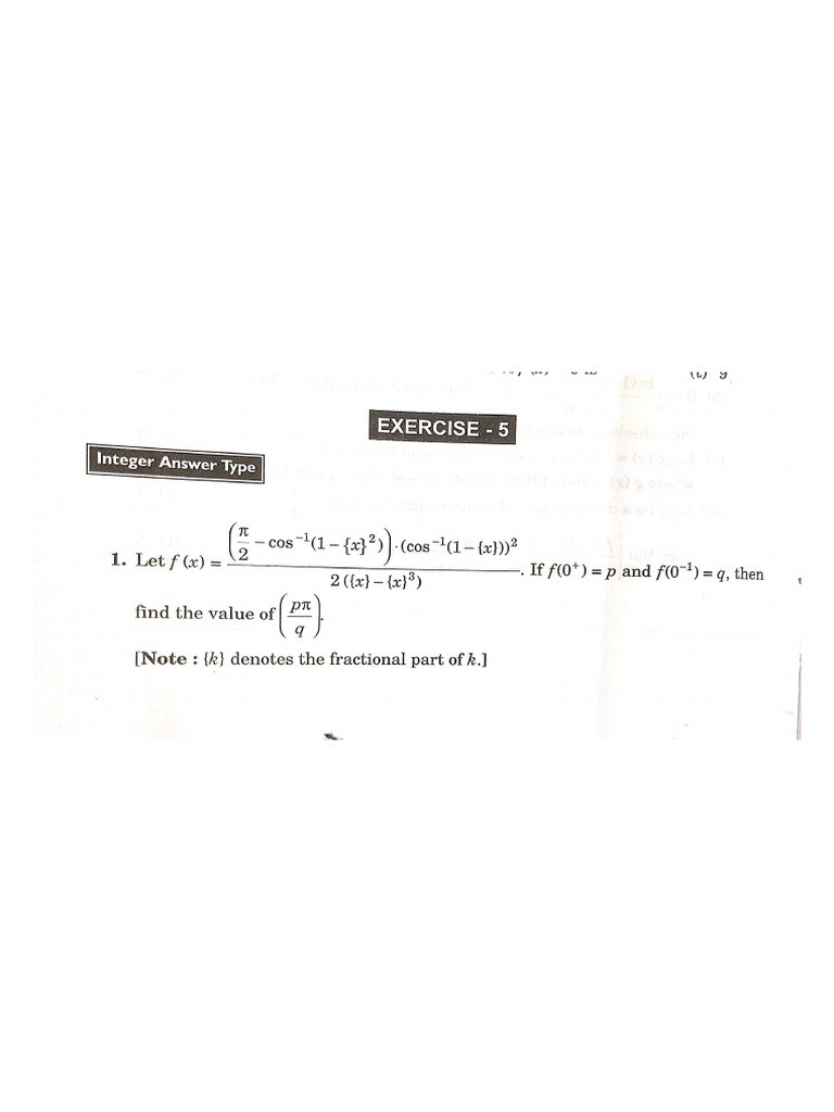 Maths Assignment XII Limits | PDF