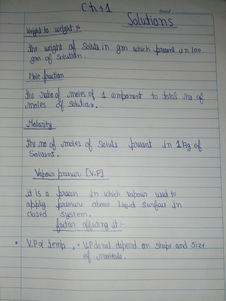 Chemistry Ch 1 Solutions Class 12 Pdf Pdf