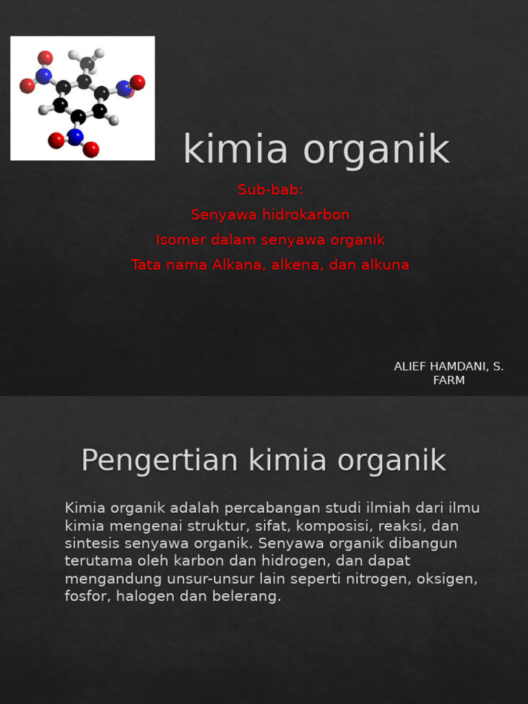 Kimia Organik: Hidrokarbon dan Isomer | PDF