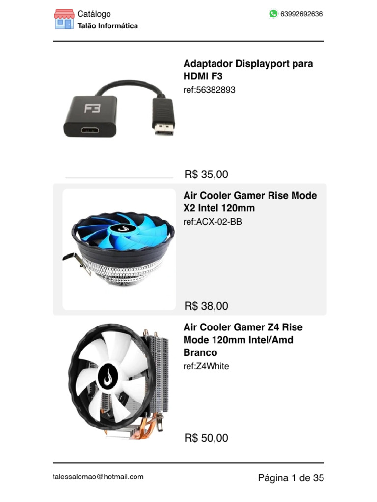 Catálogo de Produtos de Informática | PDF | Disco de estado sólido ...
