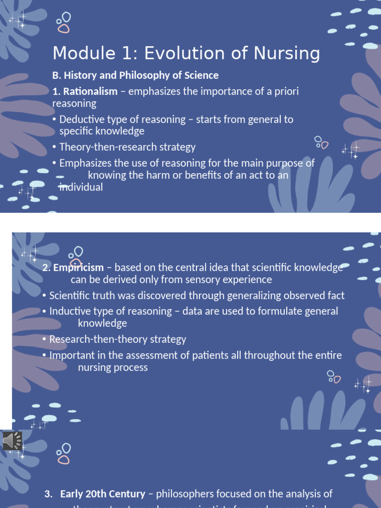 History and Evolution of Nursing Theories | PDF | Empiricism ...