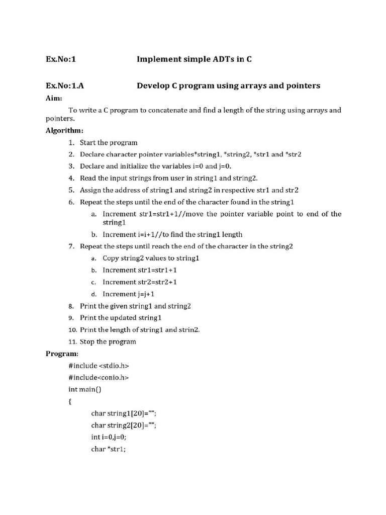 DS Lab - Sample Programs-1 | PDF